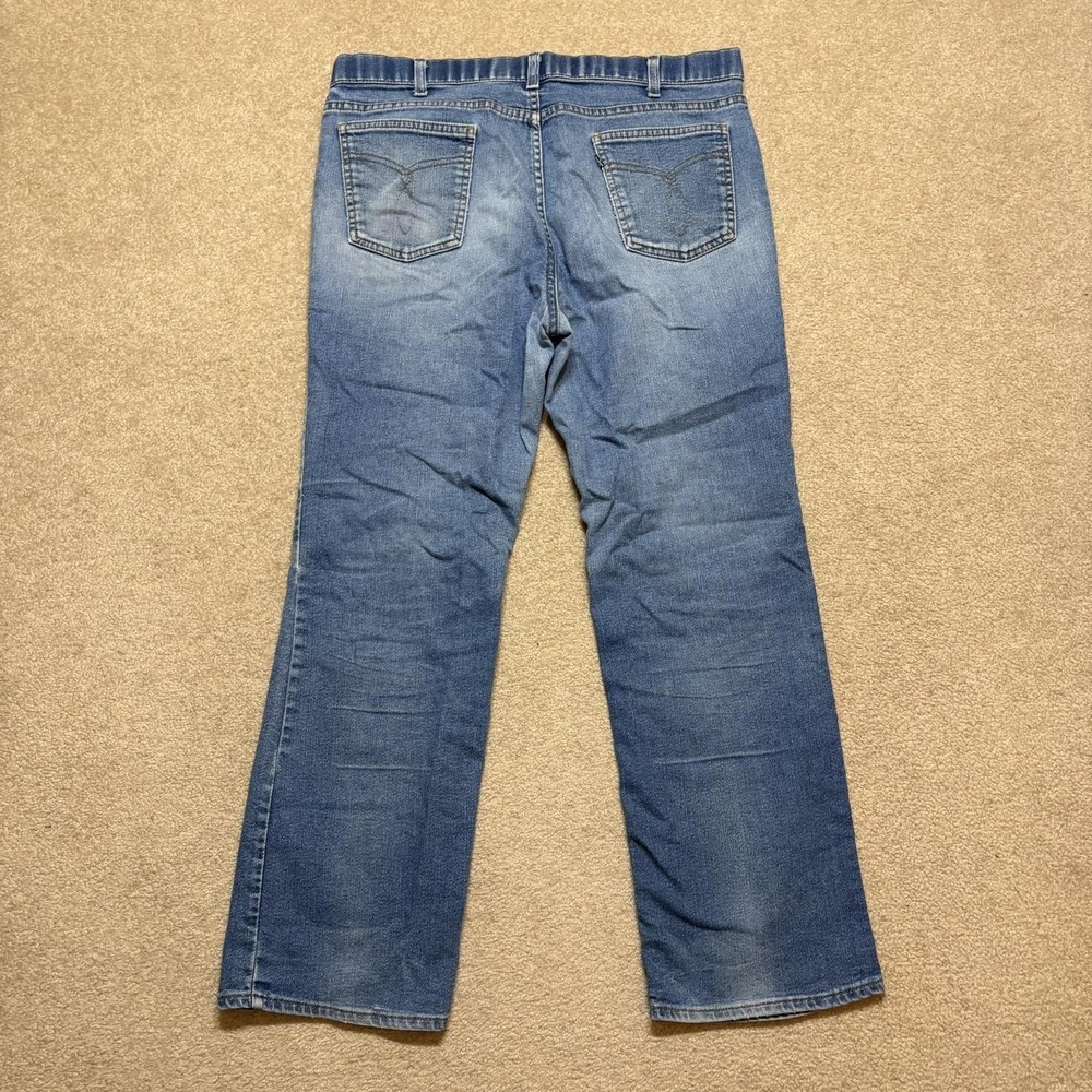 Vtg 80s Levis Jeans Mens 36x28.5 Blue Tab Relaxed Straight Denim USA Skosh Faded - Picture 2 of 16